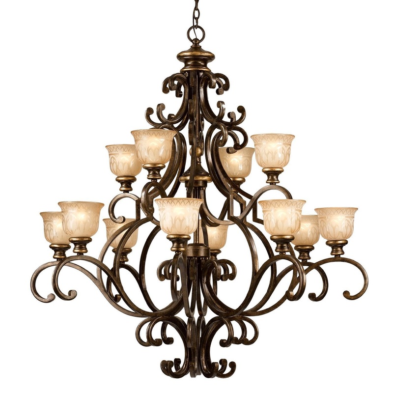 Crystorama 7512-BU-GT-MWP  Crystal Accents 12 Light Chandelier from Norwalk collection in Bronze/Darkfinish,