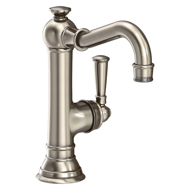 Lavatory Faucet Jacobean 1 Lever ADA Antique Nickel 1.2 Gallons per Minute Brass Spout Height 5-5/8 Inch