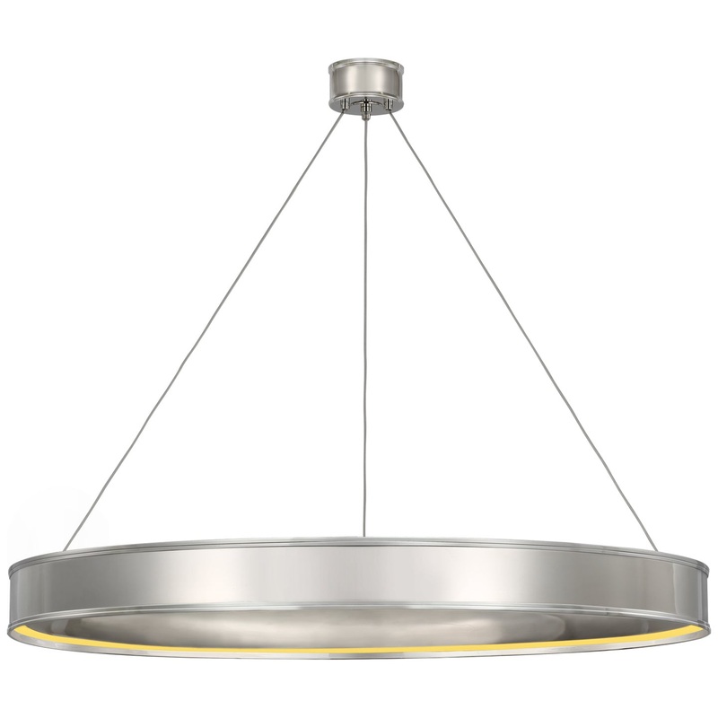 LED Chandelier from the Connery Collection in Polished Nickel Finish by Visual Comfort Signature