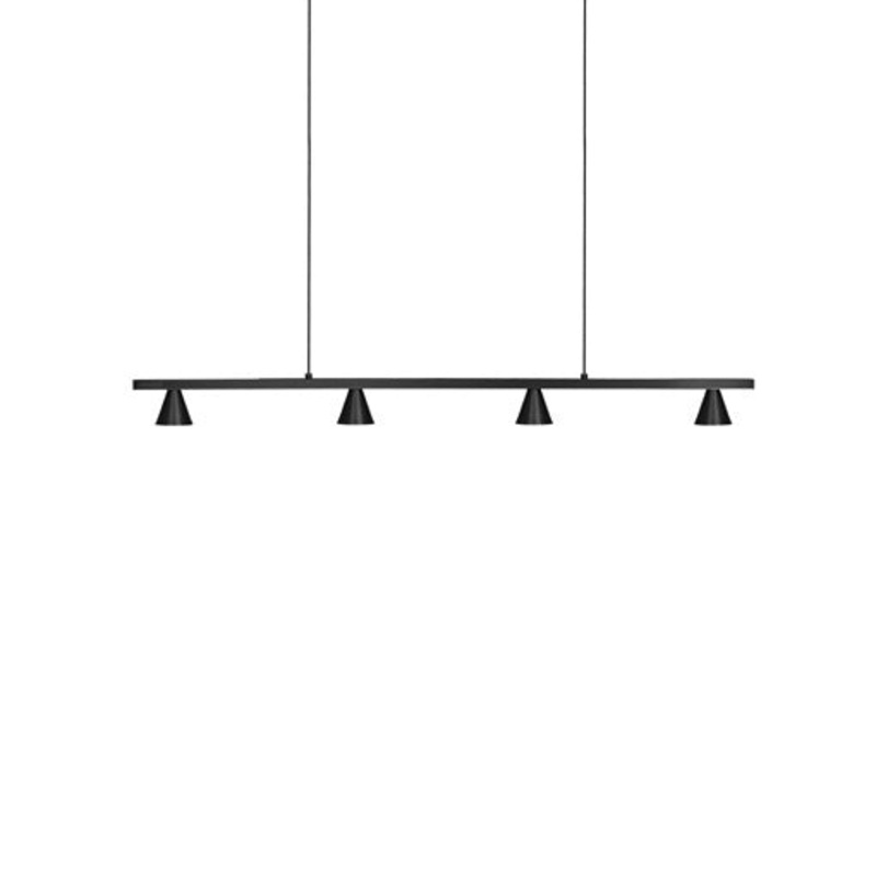 LED Island Pendant from the Dune Collection in Black Finish by Kuzco Lighting