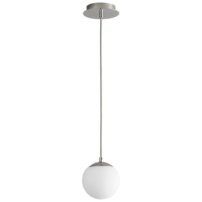 Luna Single-Light 6″ Globe Pendant – Polished Chrome