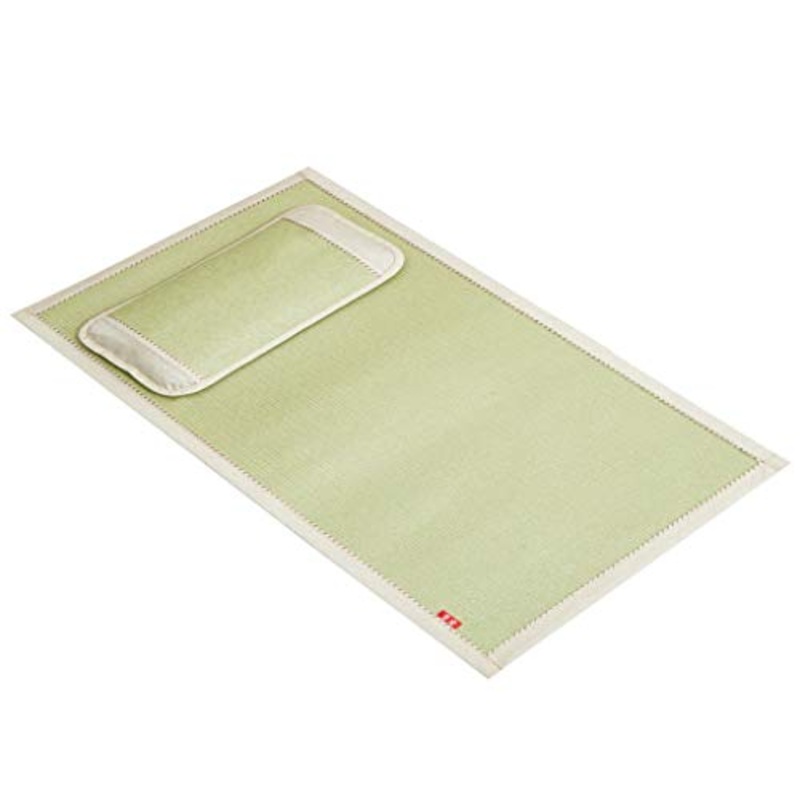 MBY Materassino in bamb, Culla Bambini Seta Ghiacciata Malacca Sedili Doppia Faccia Scuola Materna Pisolino Speciale Stuoia di Paglia (Size : 70120cm)