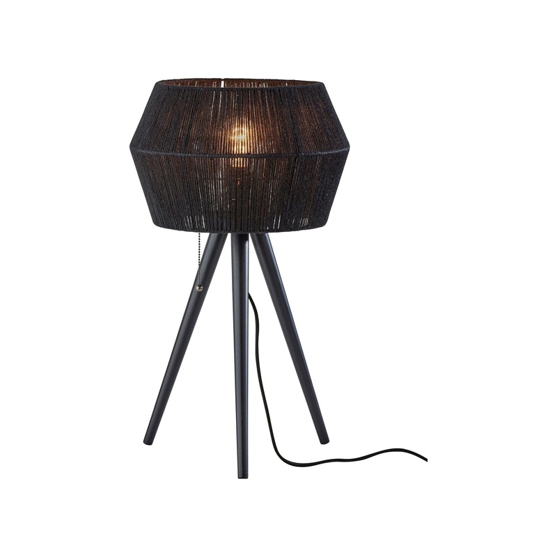 Montana Table Lamp Black Wood