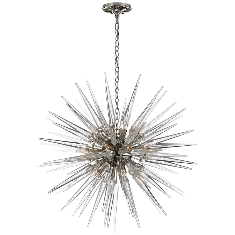20 Light Chandelier from the Quincy Collection in Polished Nickel Finish by Visual Comfort Signature