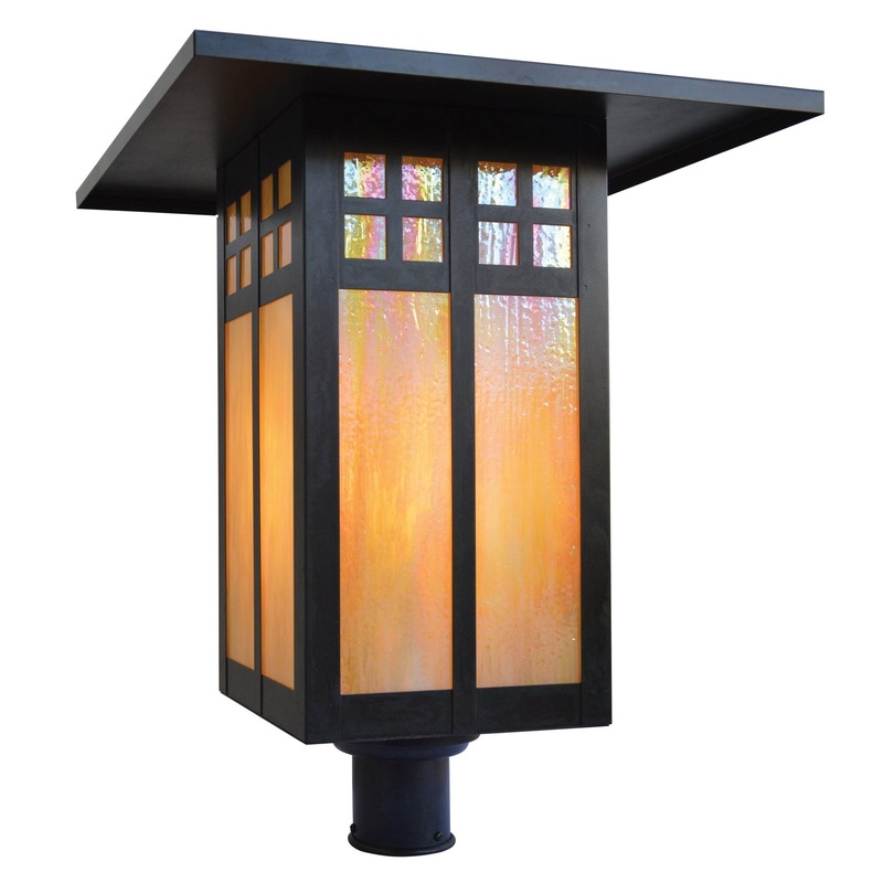 Arroyo GP-18GW-BZ Glasgow One Light Post Mount Bronze