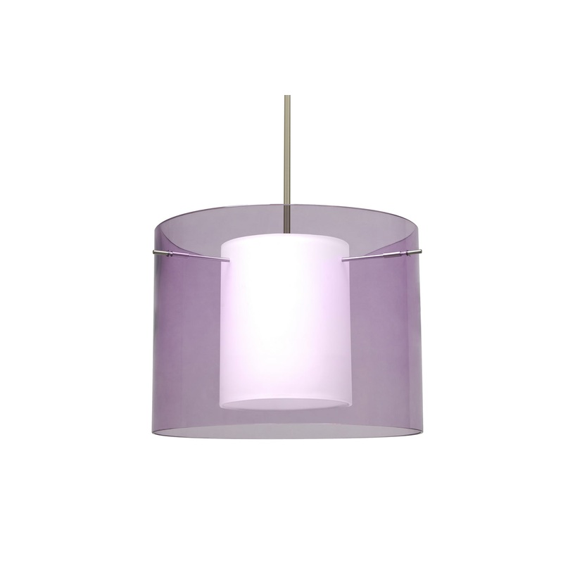 Besa 1TT-A00707-SN Pahu One Light Pendant Satin Nickel