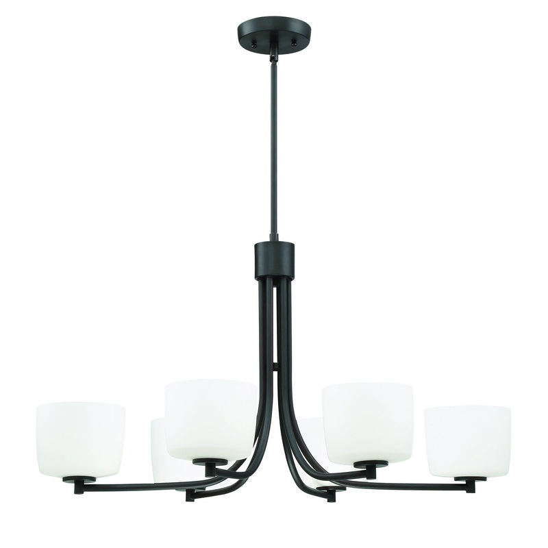 Craftmade 43576-ABZ Clarendon Six Light Linear Chandelier Aged Bronze Brushed (Discontinued)