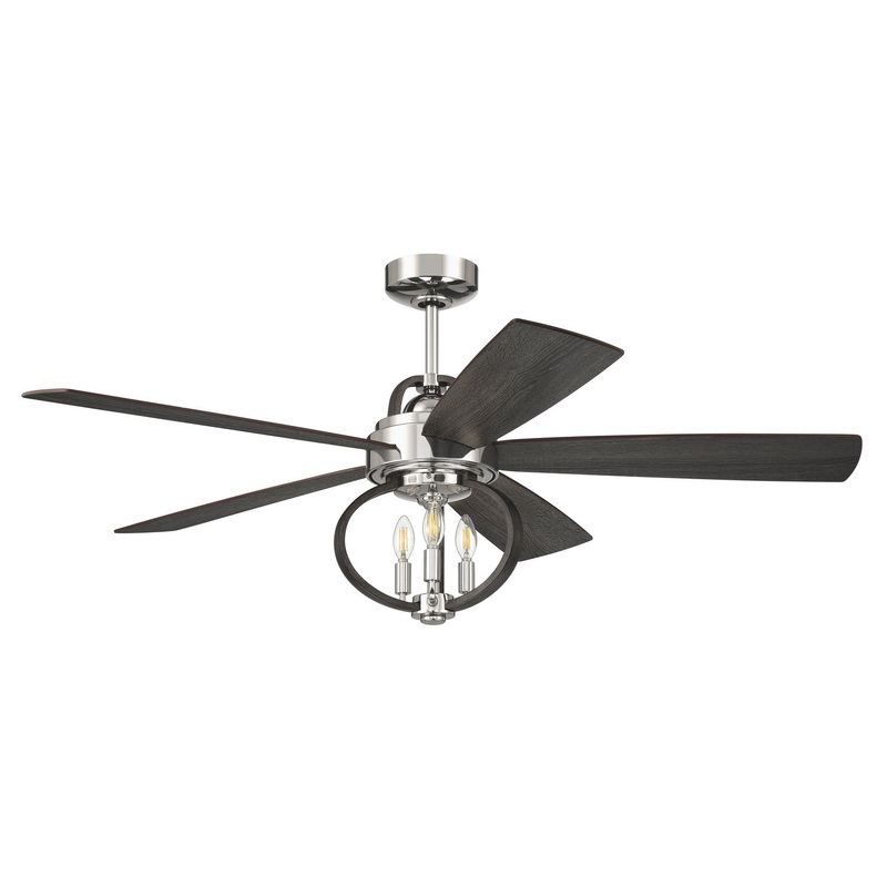 Craftmade RSE52PLN5 Reese 52″Ceiling Fan Polished Nickel