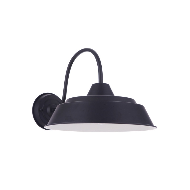 Craftmade ZA5514-MN Landmark One Light Outdoor Wall Mount Midnight