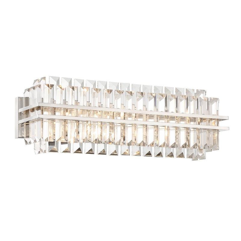 Crystorama HAY-1413-PN Hayes Four Light Bath Polished Nickel