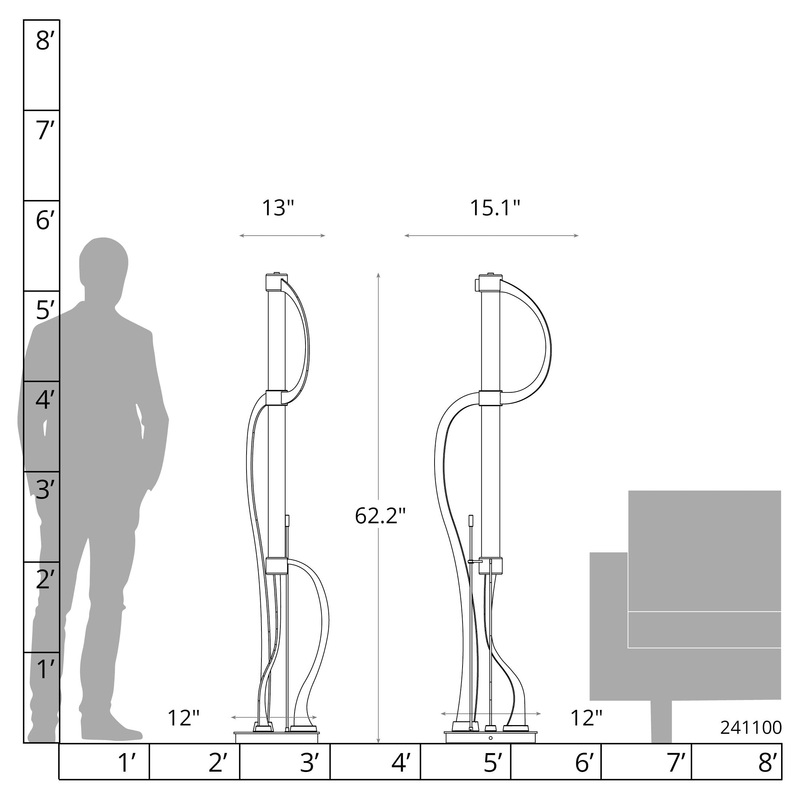 Pulse Floor Lamp Natural Iron