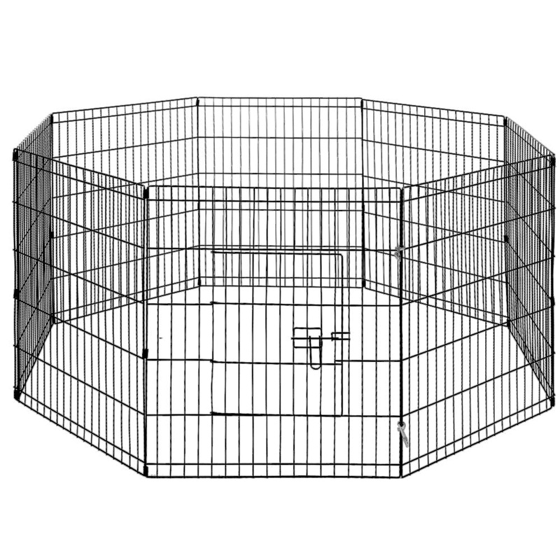 24″ 8 Panel Pet Dog Playpen Puppy Exercise Cage Enclosure Fence Play Pen