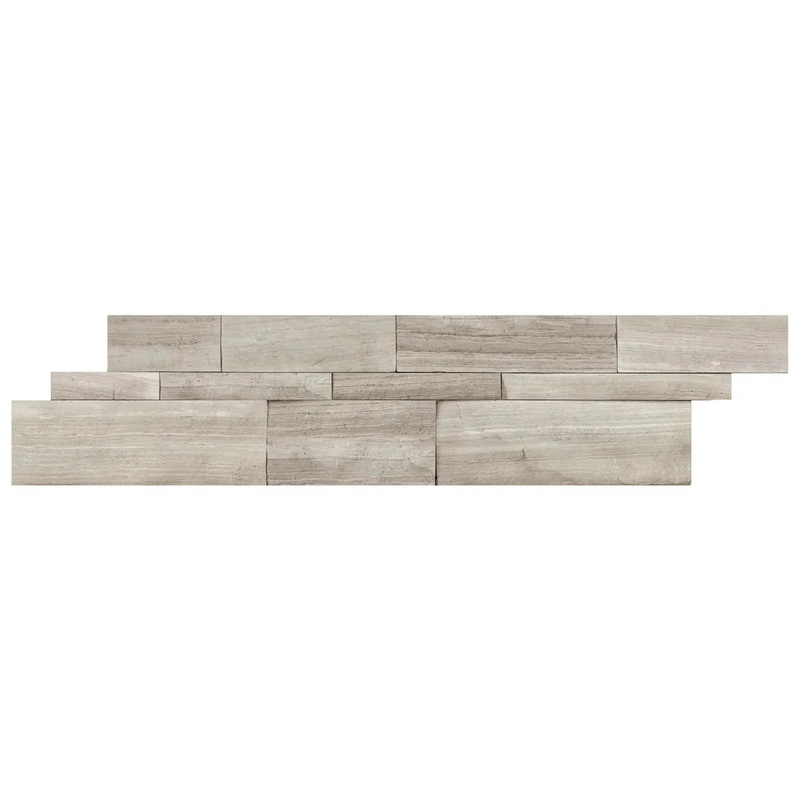 6″ x 24″ Marble Strada Mist Split Face Stone Wall Panels 72-606