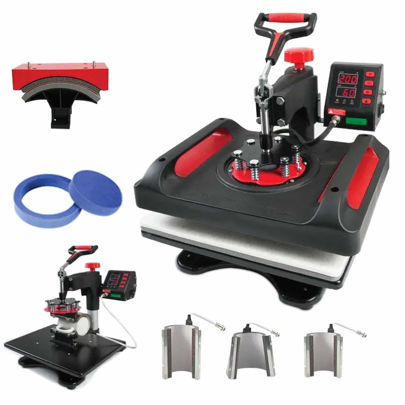 8 in 1 Combo Heat Press – DIY Hobby Craft Logo Transfer HVT Sublimation Printing