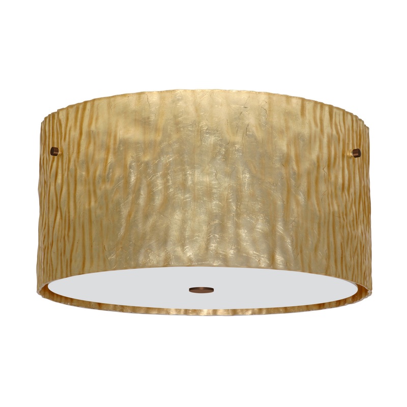 Besa 1KM-4008GS-BR Tamburo Three Light Ceiling Mount Bronze (Discontinued)