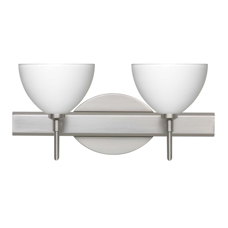 Besa 2SW-467907-SN Brella Two Light Wall Sconce Satin Nickel