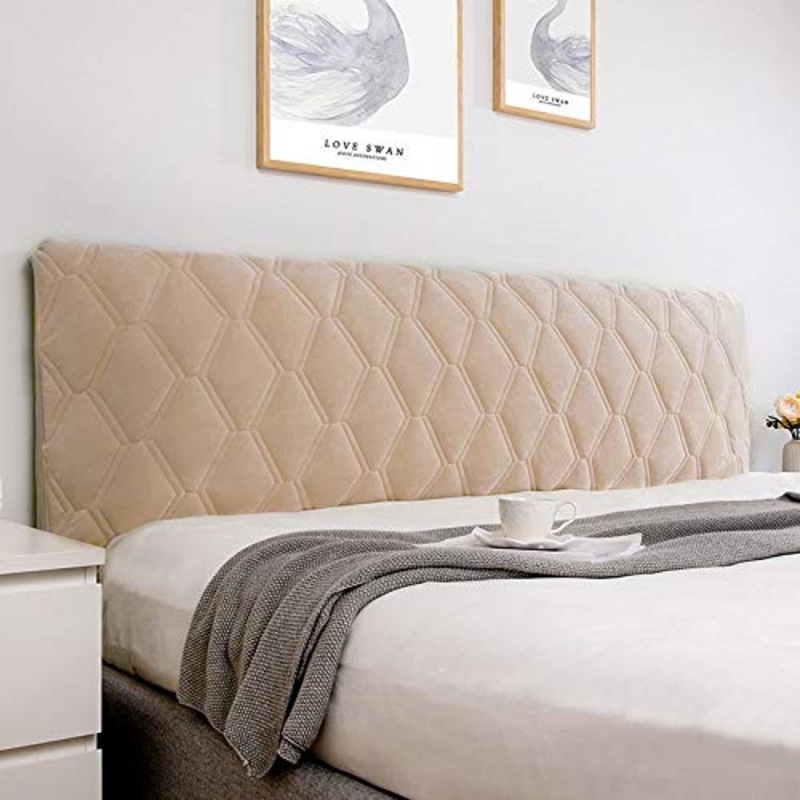 CYHLG Copritestiera Letto Copertura/Copri Testata Letto Matrimoniale/Singolo, Imbottita Fodera Elastica Protezione, Premium all-Inclusive Addensare Anti-collisione Cuscino Lavabile