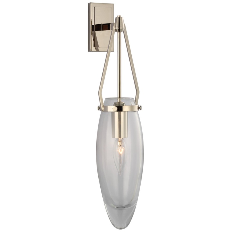 LED Wall Sconce from the Myla Collection in Polished Nickel Finish by Visual Comfort Signature