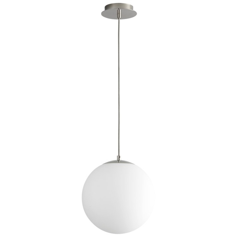 Luna Single-Light 12″ Globe Pendant – Polished Chrome