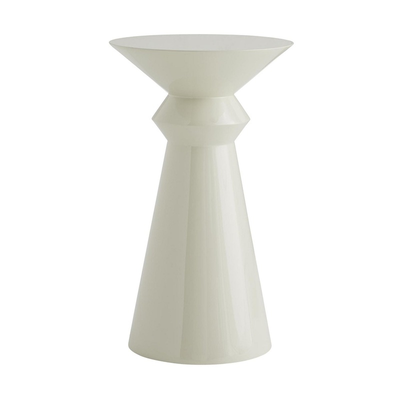 Arteriors 5033 Vlad Side Table Ivory Lacquer