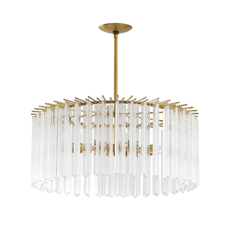 Arteriors 89424 Nessa Eight Light Chandelier Clear