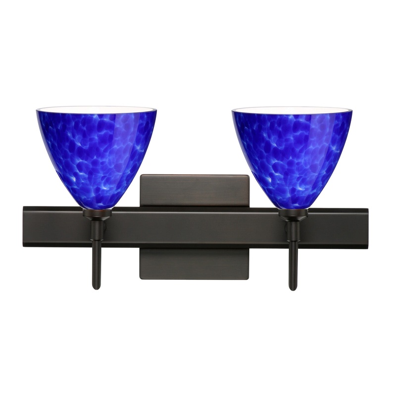 Besa 2SW-177986-BR-SQ Mia Two Light Wall Sconce Bronze