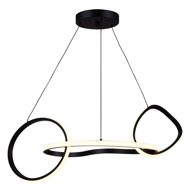 Canarm LCH234A32BK Zuri LED Chandelier Matte Black (Discontinued)