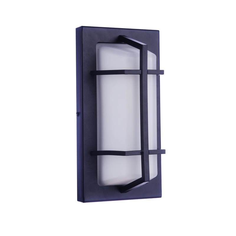 Craftmade ZA6102-TB Bulkhead Rectangular One Light Outdoor Bulkhead Textured Black