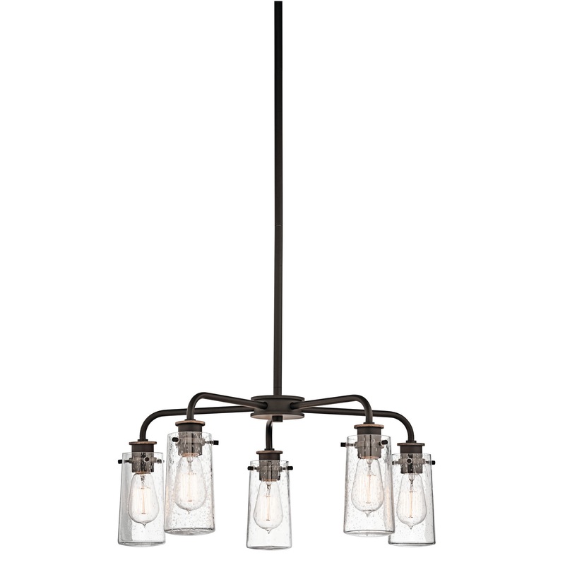 Kichler 43058OZ Five Light Chandelier, Olde Bronze