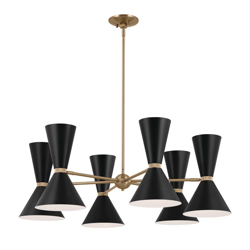 Kichler 52566CPZBK 12 Light Chandelier, Champagne Bronze