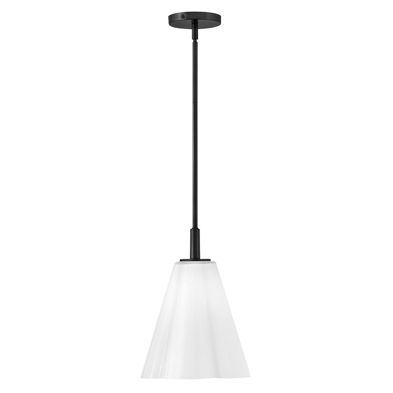 LED Pendant from the Honey Collection in Black Finish by Lark