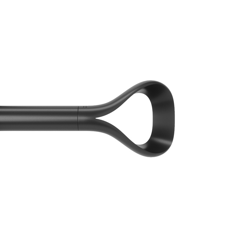 Loop 1″ (2.5 cm) Curtain Rod 42-120″ (107-305 cm) Matte Black