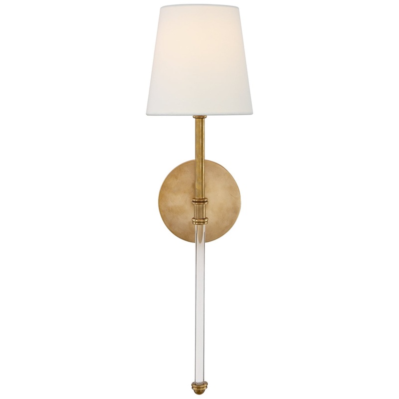 One Light Wall Sconce from the Camille Collection in Hand-Rubbed Antique Brass Finish by Visual Comfort Signature