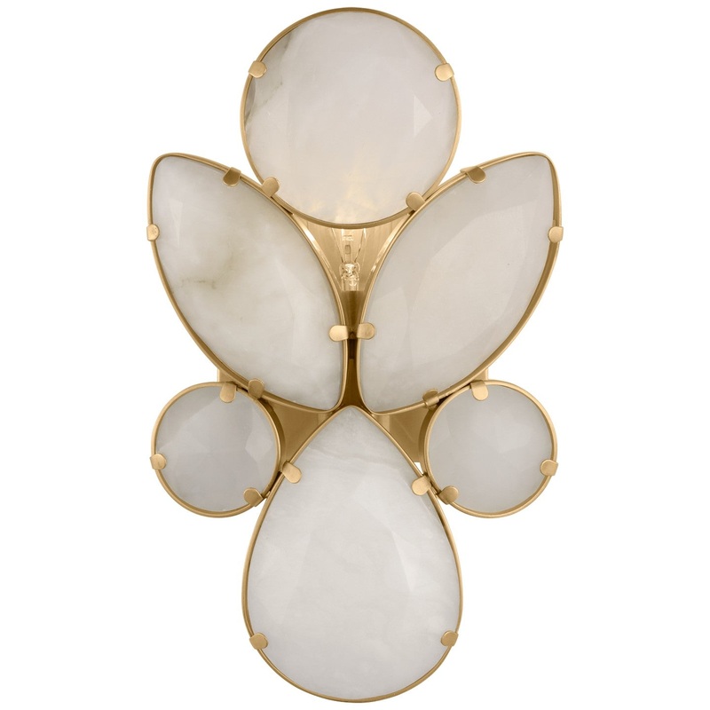 One Light Wall Sconce from the Lloyd Collection in Soft Brass Finish by Visual Comfort Signature
