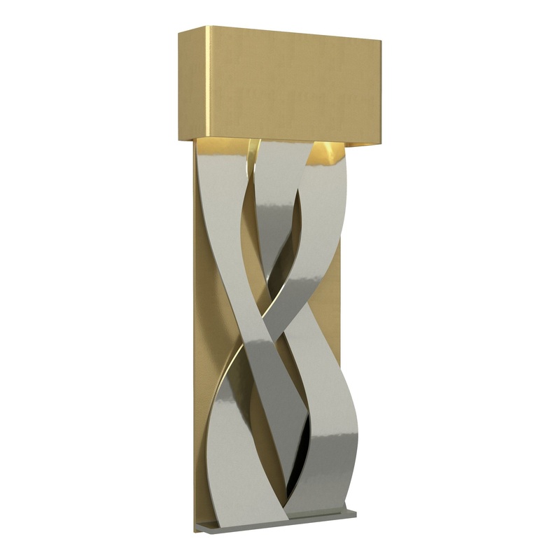 Tress Small LED Sconce Modern Brass Sterling