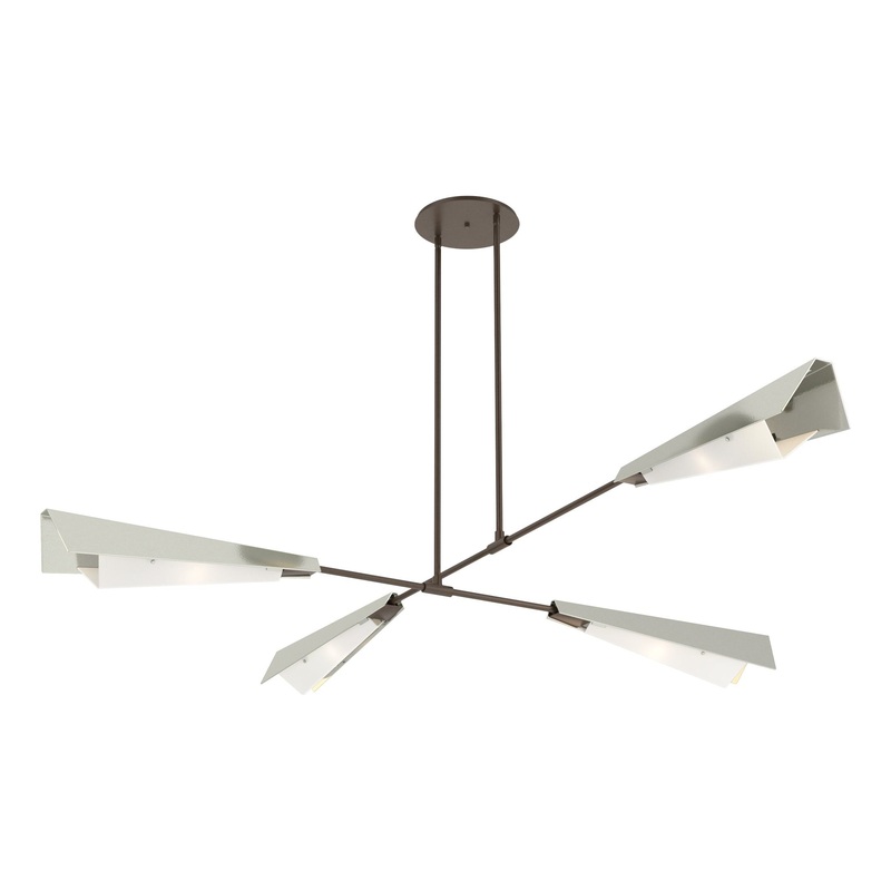 Vertex Large Pendant/Semi-Flush Bronze Sterling