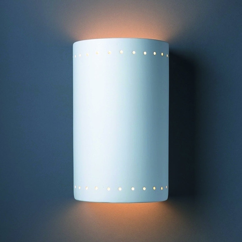 Wall Sconce from the Ambiance Collection in Bisque Finish by Justice Designs