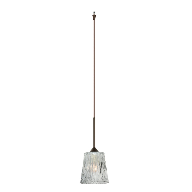 Besa XP-512500-BR Nico One Light Pendant Bronze