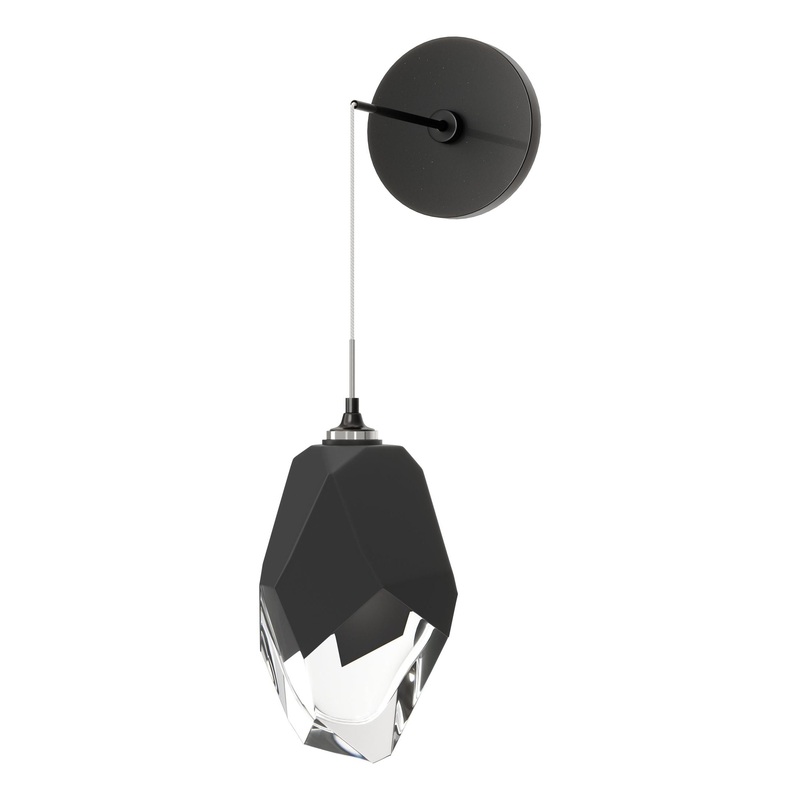 Chrysalis Large Low Voltage Sconce Ink Black Crystal (BP)