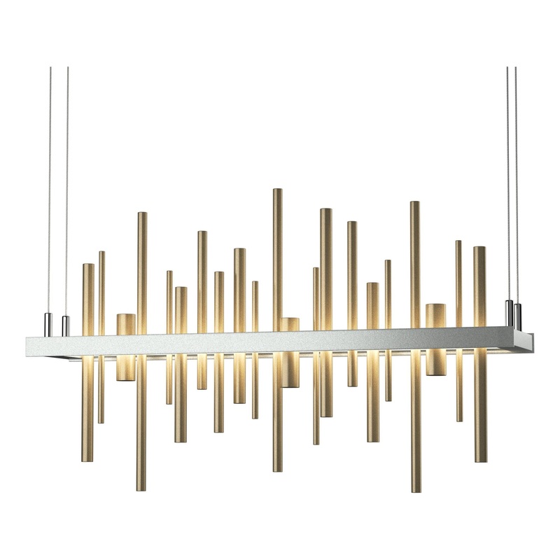 Cityscape LED Pendant Vintage Platinum Soft Gold