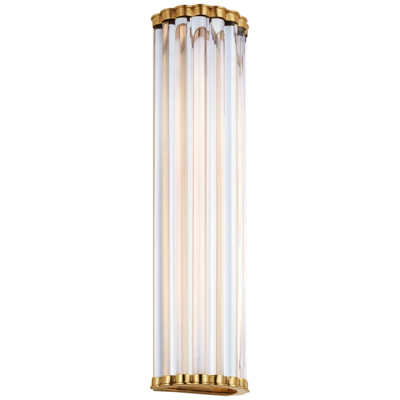 LED Wall Sconce from the Kean Collection in Antique-Burnished Brass Finish by Visual Comfort Signature