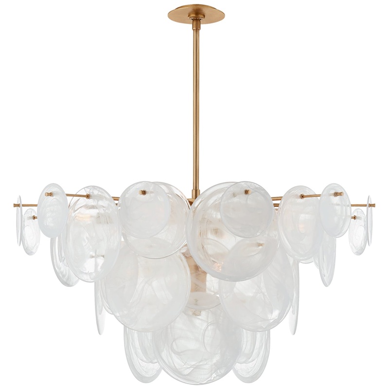 Nine Light Chandelier from the Loire Collection in Gild Finish by Visual Comfort Signature