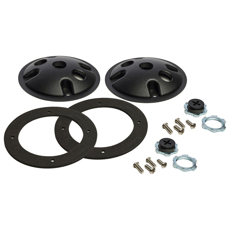 Two Light Die Cast Mounting Plate in Matte Black Finish by Nuvo Lighting