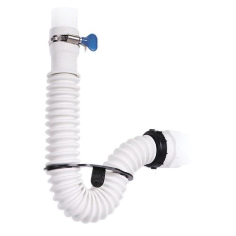 1.25 in. Rubber Threaded P-Trap Bathroom Single Sink Drain Kit