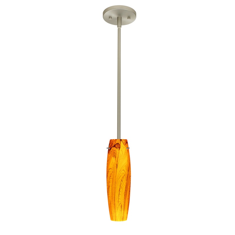 Besa 1TT-4121HB-MED-SN Tu Tu One Light Pendant Satin Nickel