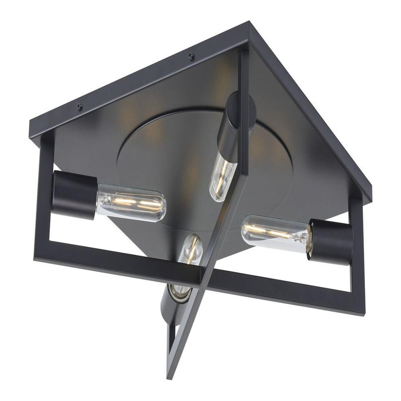 Brink 4-Light Flush Mount Black