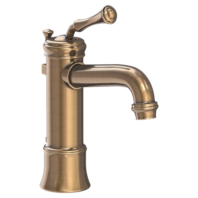 Lavatory Faucet Astor 1 Lever ADA WaterSense Antique Brass 1.2 Gallons per Minute Pop-Up 1 Hole