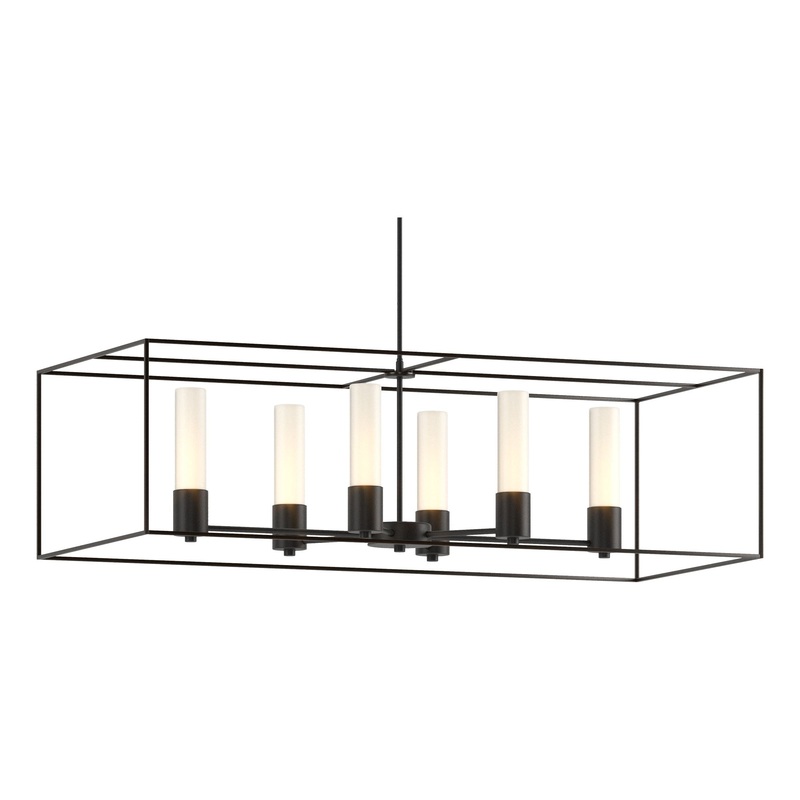 Portico Pendant Black Oil Rubbed Bronze Opal Glass (GG)