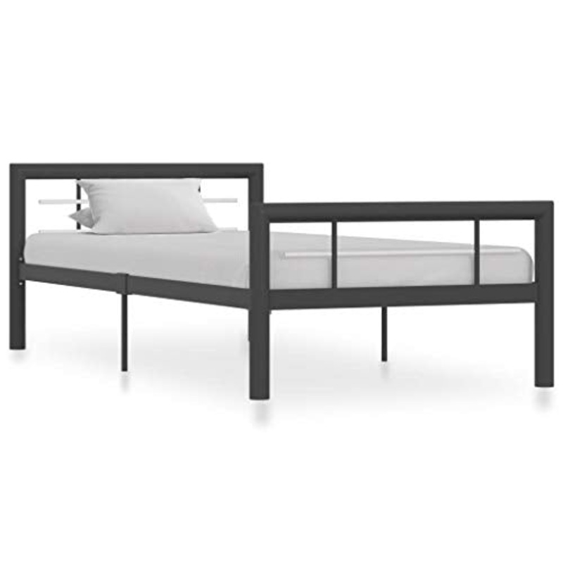 SKM Giroletto Grigio e Bianco in Metallo 90×200 cm
