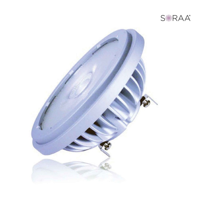 SORAA 18.5W LED AR111 3000K VIVID 25 DIM Light Bulb by Bulbrite